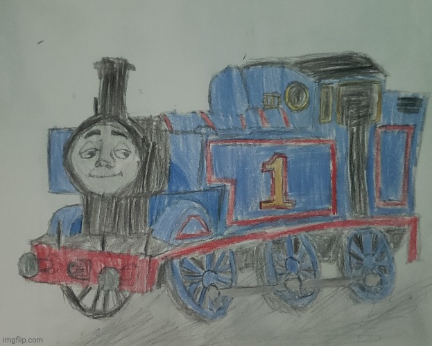 Thomas (RWS) [Reupload] | image tagged in thomas the tank engine,drawing | made w/ Imgflip meme maker