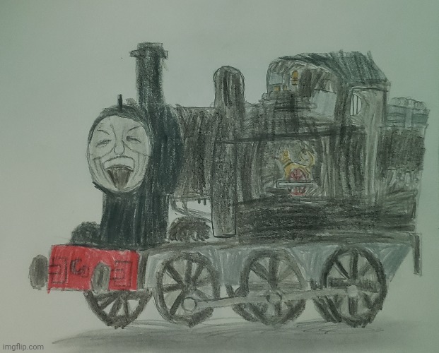 Jinty (Reupload) | image tagged in thomas the tank engine,drawing | made w/ Imgflip meme maker