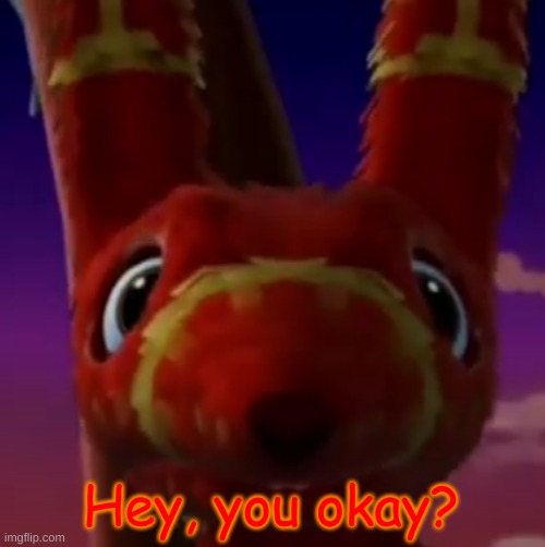 Pretztail Mercy | Hey, you okay? | image tagged in pretztail mercy | made w/ Imgflip meme maker