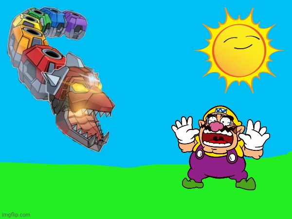 Wario dies from colossatron | image tagged in scary,wario dies | made w/ Imgflip meme maker