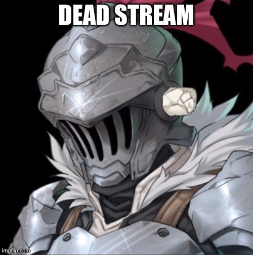 Goblin Slayer | DEAD STREAM | image tagged in goblin slayer | made w/ Imgflip meme maker