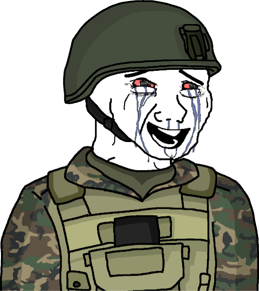 High Quality Wojak Victorious Eroican Soldier Blank Meme Template
