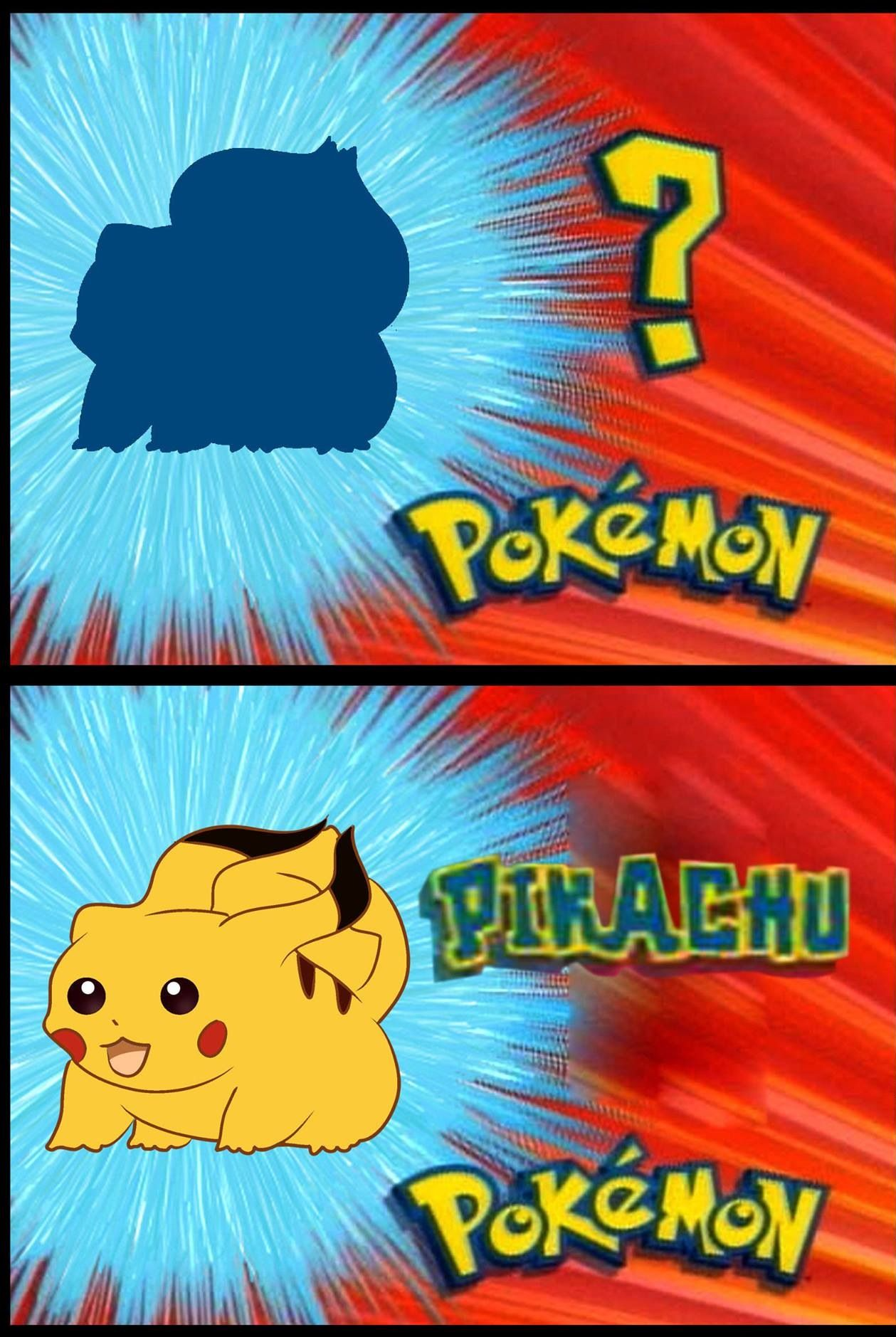 High Quality it's Pikachu Blank Meme Template