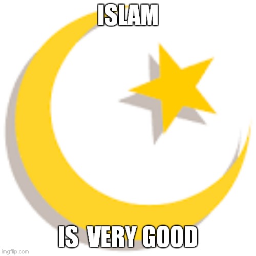 islam is very good | ISLAM; IS  VERY GOOD | image tagged in islam | made w/ Imgflip meme maker