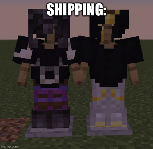 (Blook: Whar) | SHIPPING: | image tagged in n x uzi minecraft,murder drones,shipping,memes | made w/ Imgflip meme maker