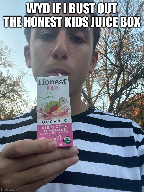 WYD IF I BUST OUT THE HONEST KIDS JUICE BOX | made w/ Imgflip meme maker