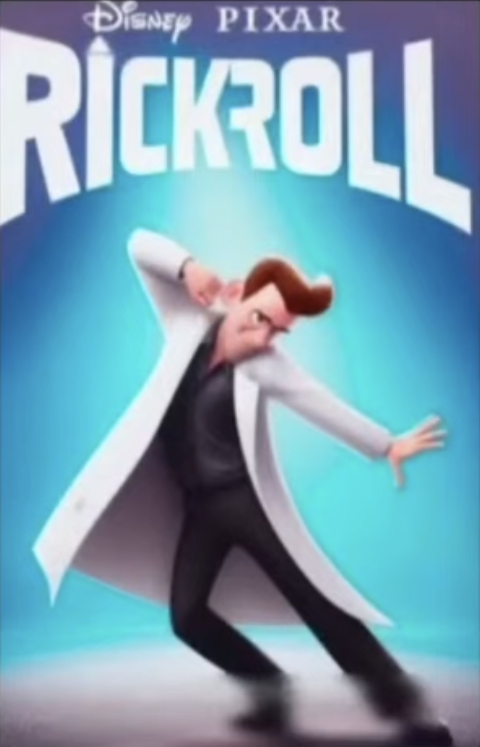 Disney pixar rickroll Blank Meme Template