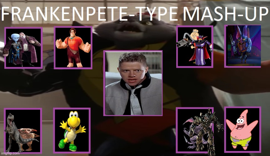 Frankenpete Biff Tannen | image tagged in frankenpete mashup meme,biff tannen | made w/ Imgflip meme maker