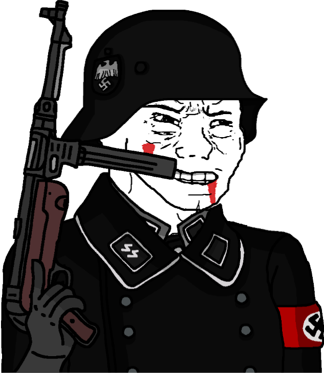 Wojak Anti-Fandom SS-Scharfuhrer Blank Template - Imgflip