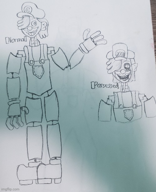 Guys! I turned myself into an Animatronic! (Reupload) | image tagged in fnaf,drawing | made w/ Imgflip meme maker