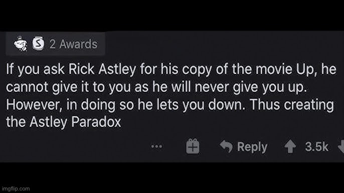 image tagged in rickroll,rick astley,never gonna give you up | made w/ Imgflip meme maker