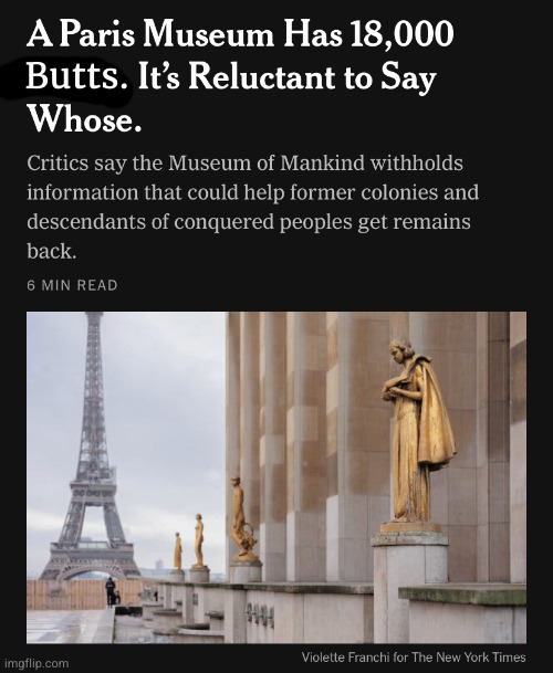 Paris museum skulls | Butts. | image tagged in paris museum skulls | made w/ Imgflip meme maker