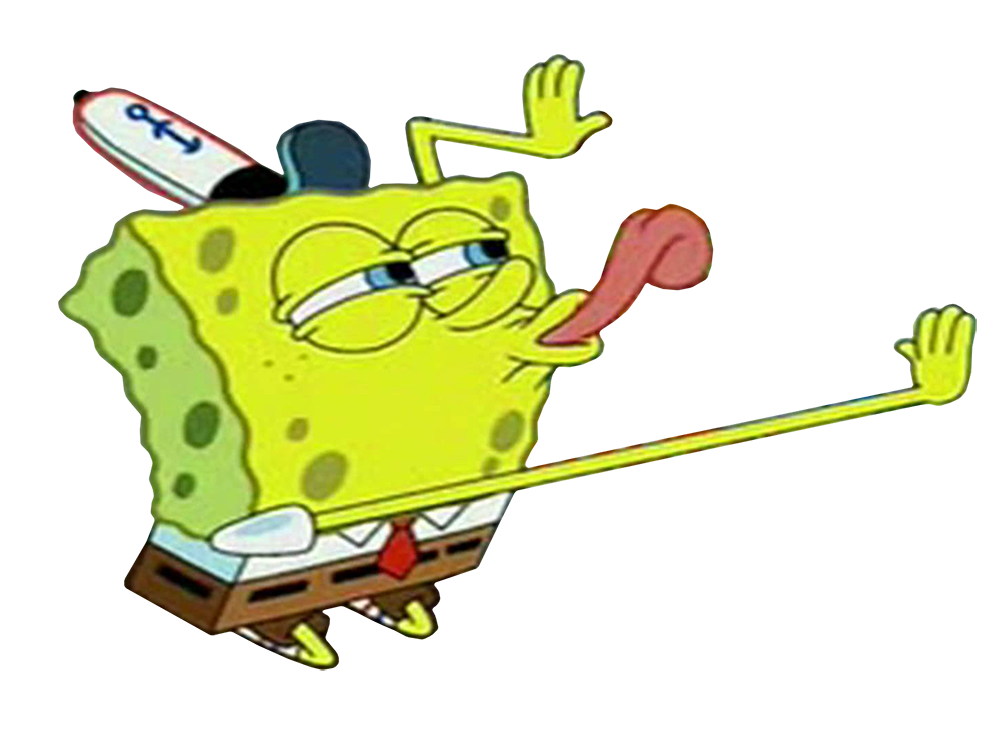 SpongeBob Lick Blank Meme Template