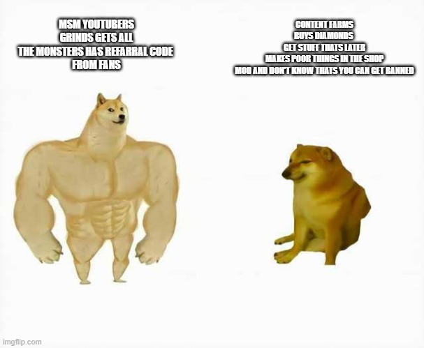 Strong dog vs weak dog - Imgflip