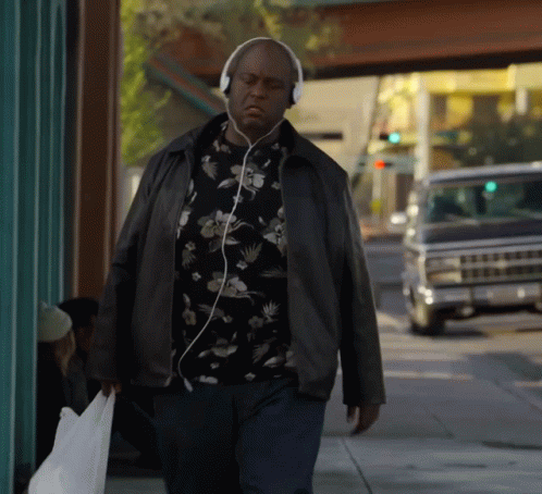 Huell Listening to Music Blank Meme Template