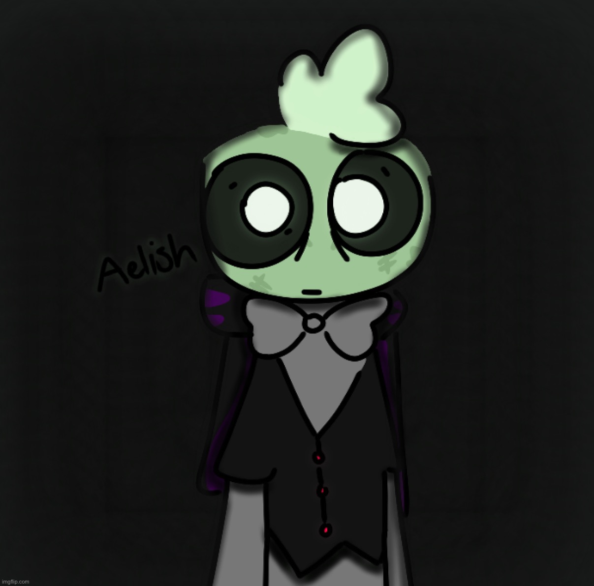 hi yall, here’s a undead oc named Aelish | made w/ Imgflip meme maker