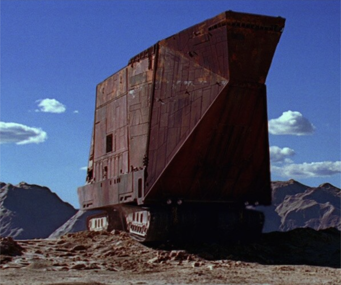 Sand crawler from Star Wars Blank Meme Template