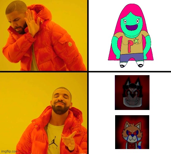 Drake Prefers LACollie and TLD2007 Over Pibble | image tagged in meme,drake | made w/ Imgflip meme maker