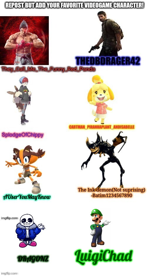 W | LuigiChad | made w/ Imgflip meme maker