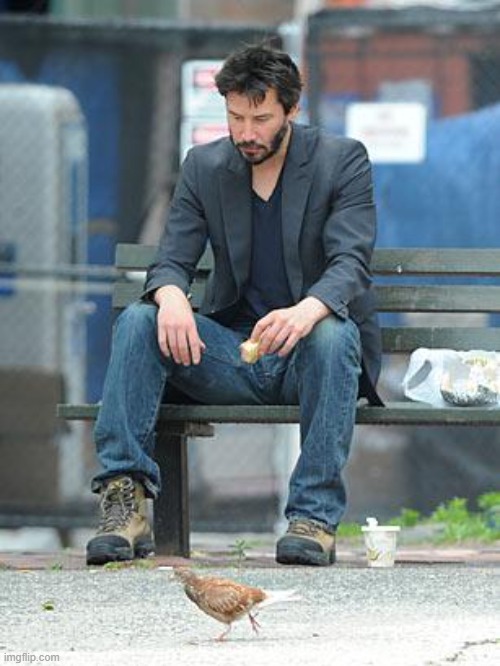 Sad Keanu | image tagged in sad keanu | made w/ Imgflip meme maker