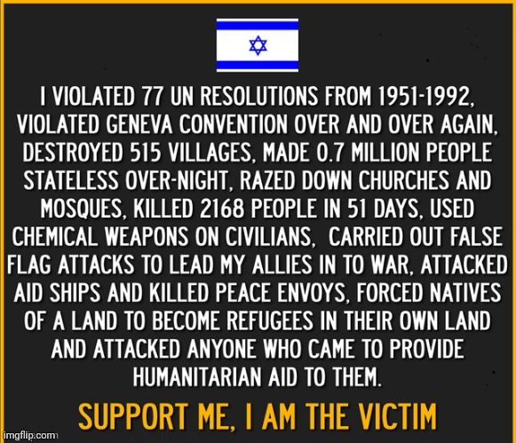 Israel the victim | image tagged in israel the victim | made w/ Imgflip meme maker