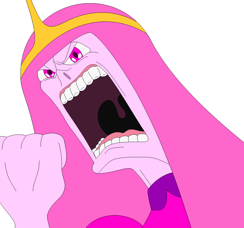 Princess Bubblegum Angry and Rage Blank Meme Template