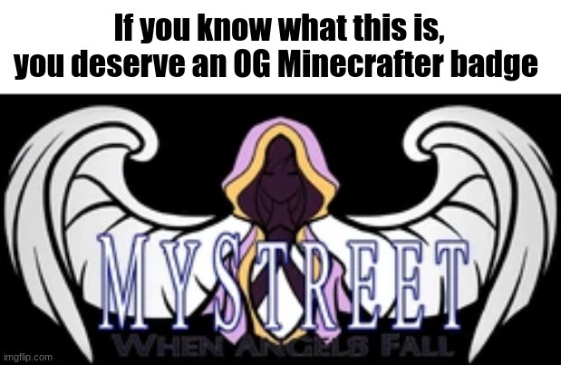 OG's will remember | If you know what this is, you deserve an OG Minecrafter badge | image tagged in mystreet,minecraft | made w/ Imgflip meme maker