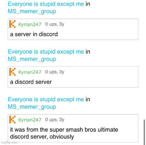 When I posted the previous image I forgot I made these comments | made w/ Imgflip meme maker