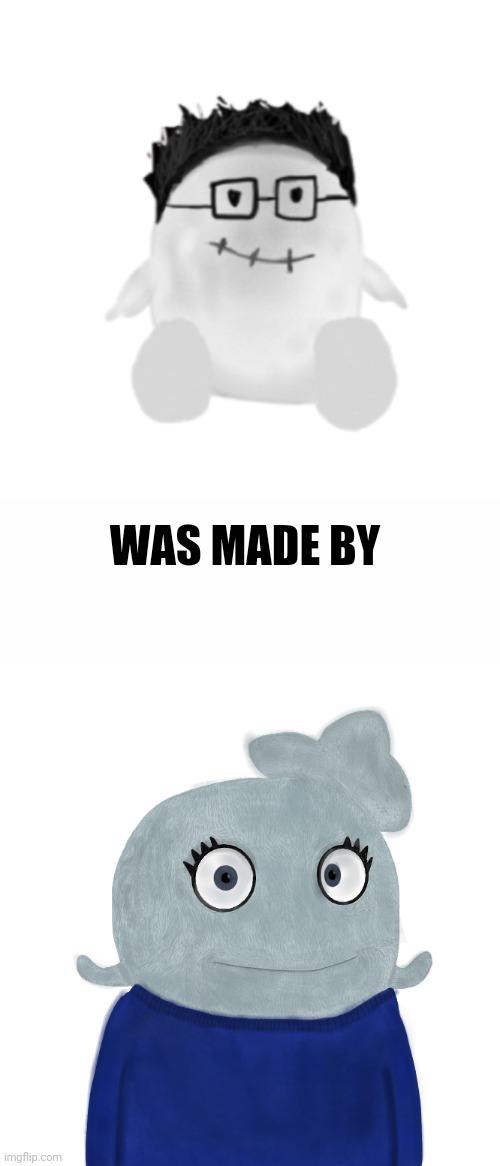 NICK JR | WAS MADE BY | image tagged in marcbeebo slender oc transperant,blank white template,blueworld twitter | made w/ Imgflip meme maker