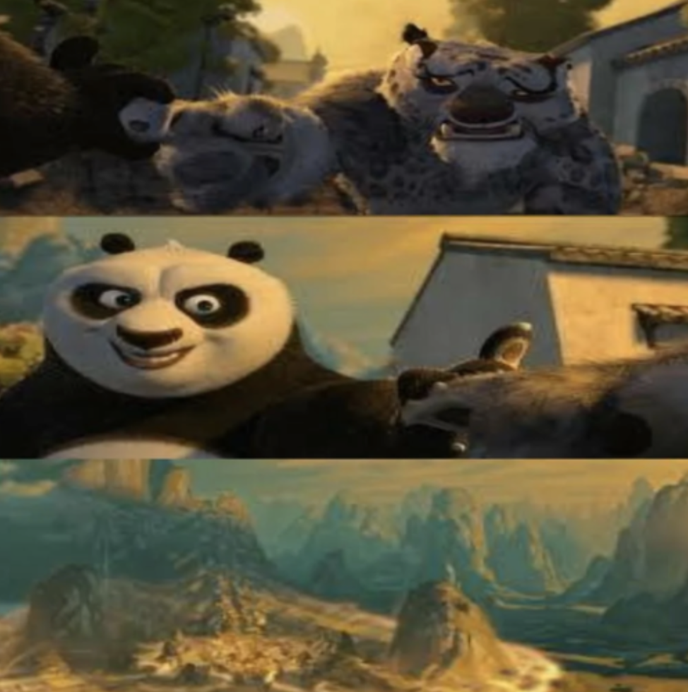 High Quality Kung fu panda skadoosh Blank Meme Template