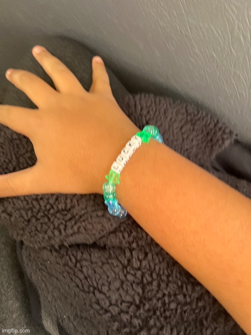 YALL MY FRIEND MADE ME A BRACELET ITS SO CUTE I LOVE IT | made w/ Imgflip meme maker