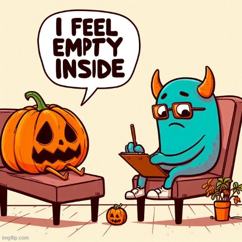 Pumpkin Therapy | image tagged in comics | made w/ Imgflip meme maker