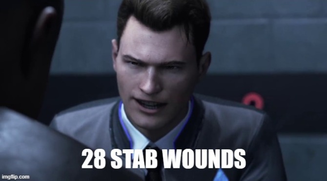 28 STAB WOUNDS | image tagged in 28 stab wounds | made w/ Imgflip meme maker