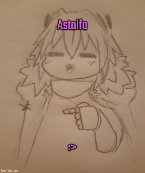 Astolfo  (request from LA.child_hunter ) | Astolfo; :> | image tagged in astolfo | made w/ Imgflip meme maker