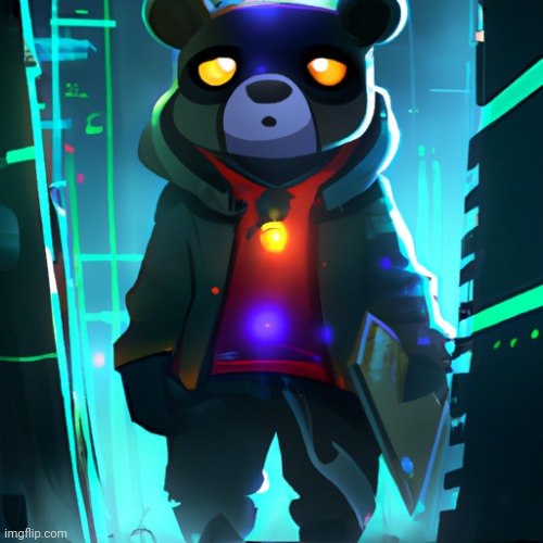 hey chat | image tagged in awesome space bear | made w/ Imgflip meme maker