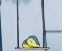 High Quality Cyndaquill on the swing Blank Meme Template