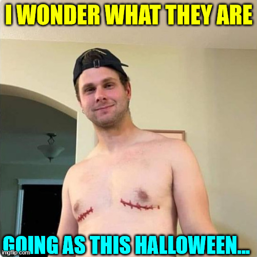 Cheap... do it yourself Halloween costumes... | I WONDER WHAT THEY ARE; GOING AS THIS HALLOWEEN... | image tagged in cheap,halloween costume | made w/ Imgflip meme maker