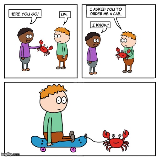 Crab order Blank Meme Template