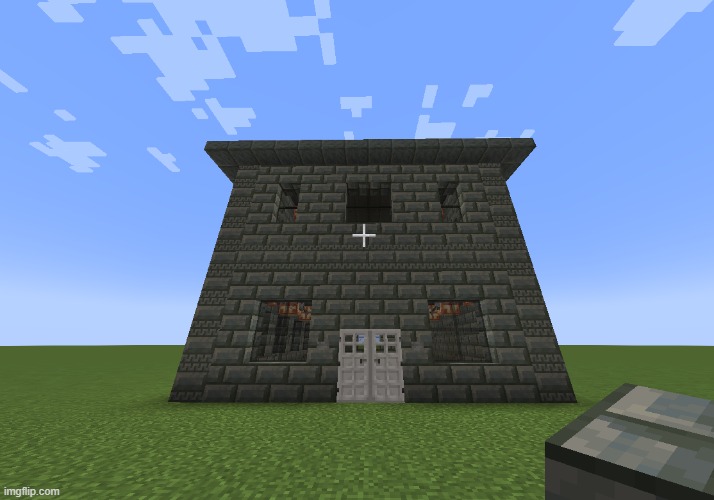 I made a tuff house | image tagged in minecraft | made w/ Imgflip meme maker