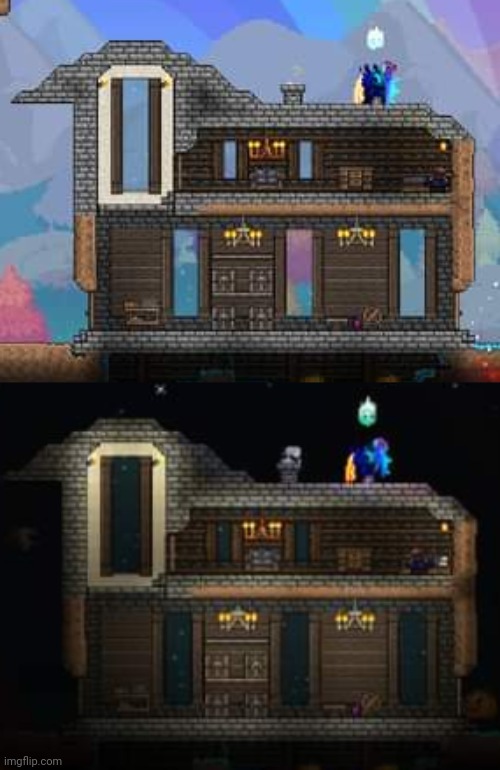 I built a house | image tagged in terraria,gaming,nintendo switch,screenshot | made w/ Imgflip meme maker