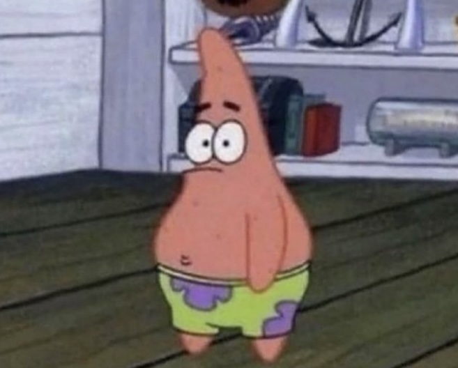 High Quality Confused Patrick Blank Meme Template