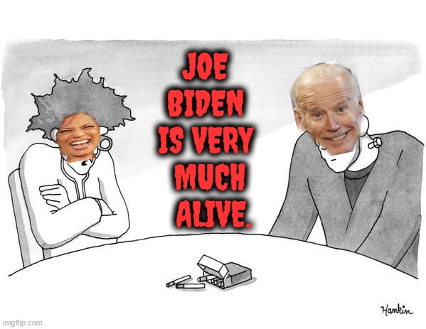 Like Kamala said... | JOE BIDEN IS VERY  MUCH   ALIVE. | image tagged in memes,politics,kamala harris,joe biden,much wow,alive | made w/ Imgflip meme maker