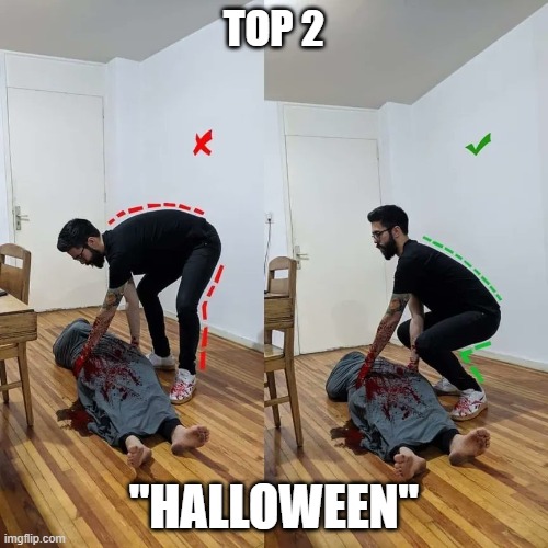 Halloween | TOP 2; "HALLOWEEN" | image tagged in stop reading the tags | made w/ Imgflip meme maker