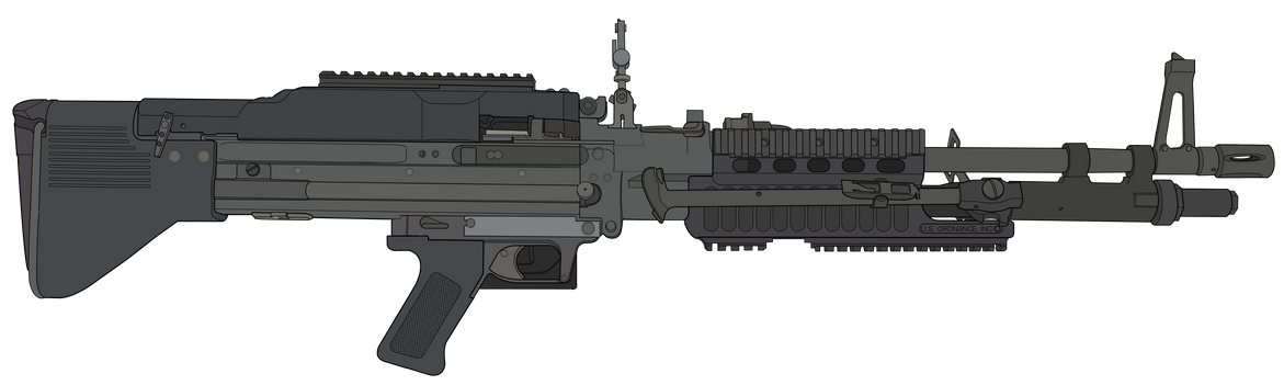 M60E4/Mk-43 Mod 1 Blank Meme Template