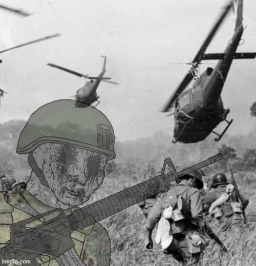 Eroican Soldier WWIV PTSD Flashbacks Blank Meme Template
