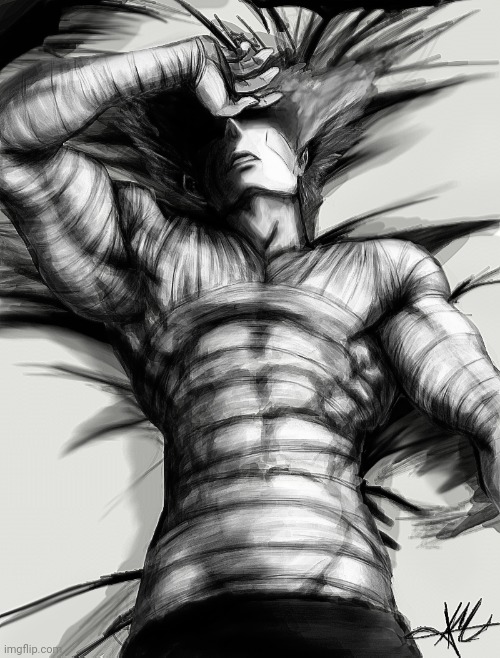 garou tired | image tagged in garou tired | made w/ Imgflip meme maker