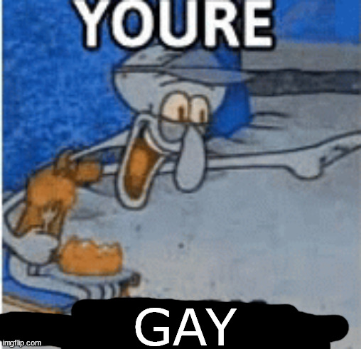 you're black | GAY | image tagged in you're black | made w/ Imgflip meme maker