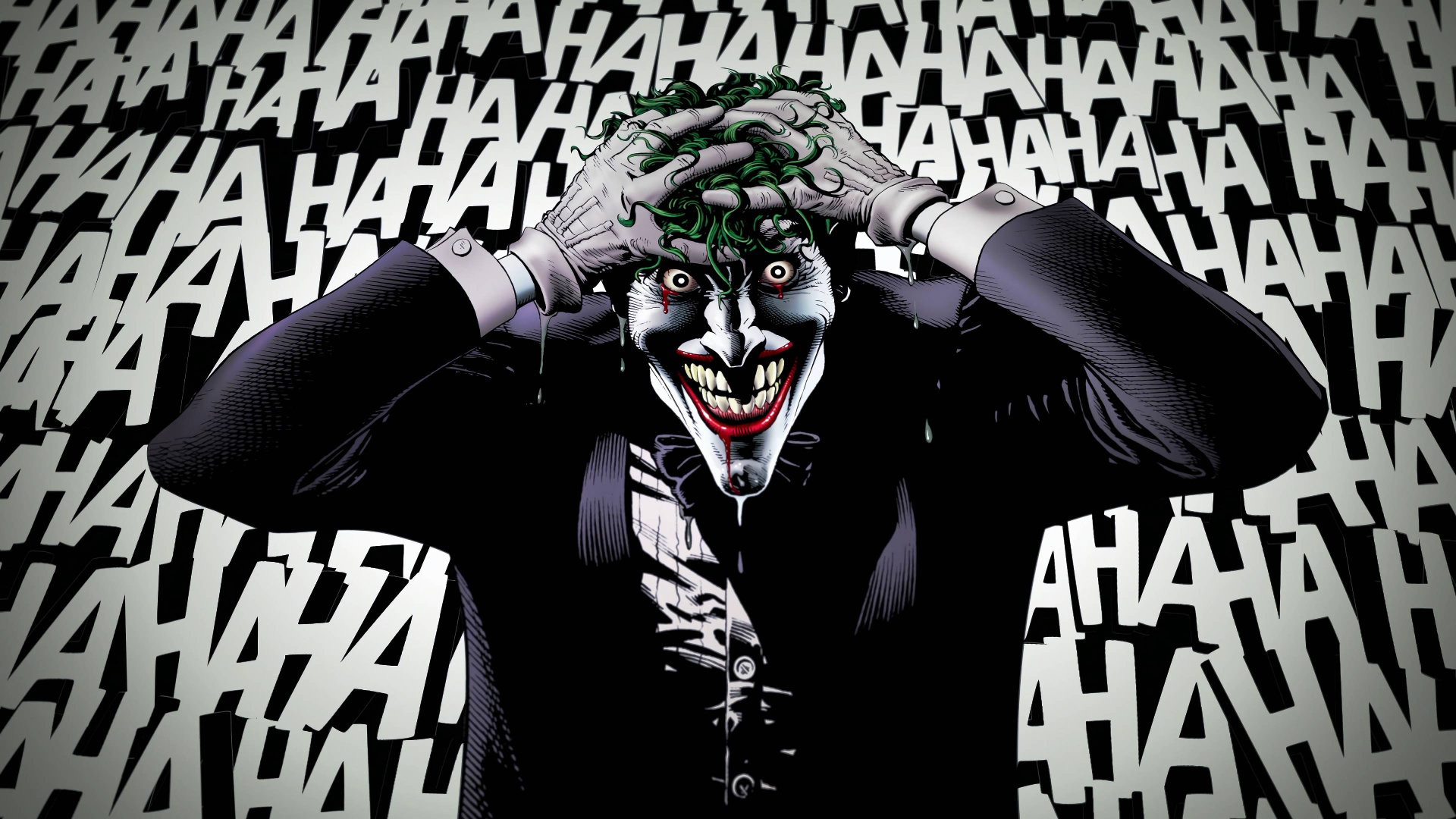 Joker's Crazy Laugh Blank Meme Template