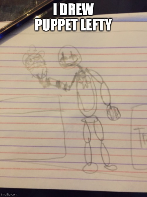 gaygory was delicious | I DREW PUPPET LEFTY | made w/ Imgflip meme maker