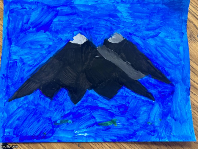 I finished the Stealth Bomber art | made w/ Imgflip meme maker